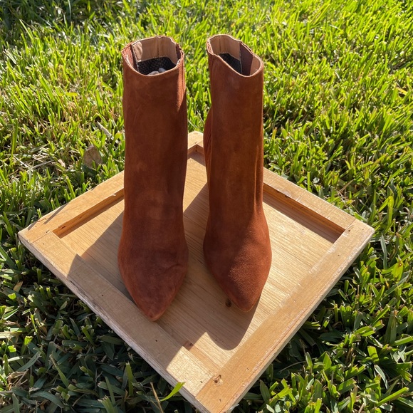 AQUATALIA Sierra Weatherproof Suede Leather Ginger women 8.5 New - Picture 8 of 12